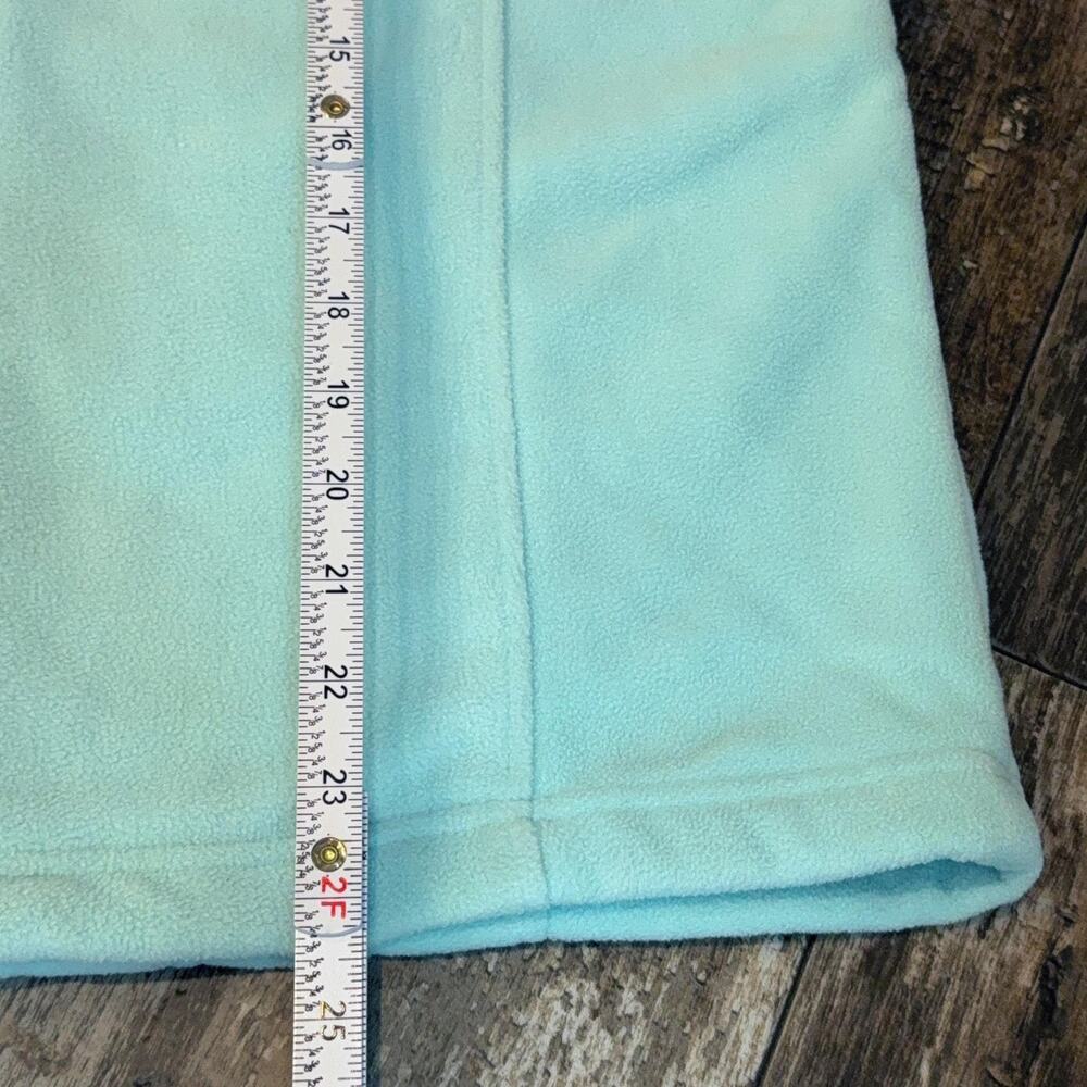 Croft‎ & Barrow Vest Womens XL Iced Turquoise Blue Fleece Faux Fur Lined Pockets - Picture 9 of 10